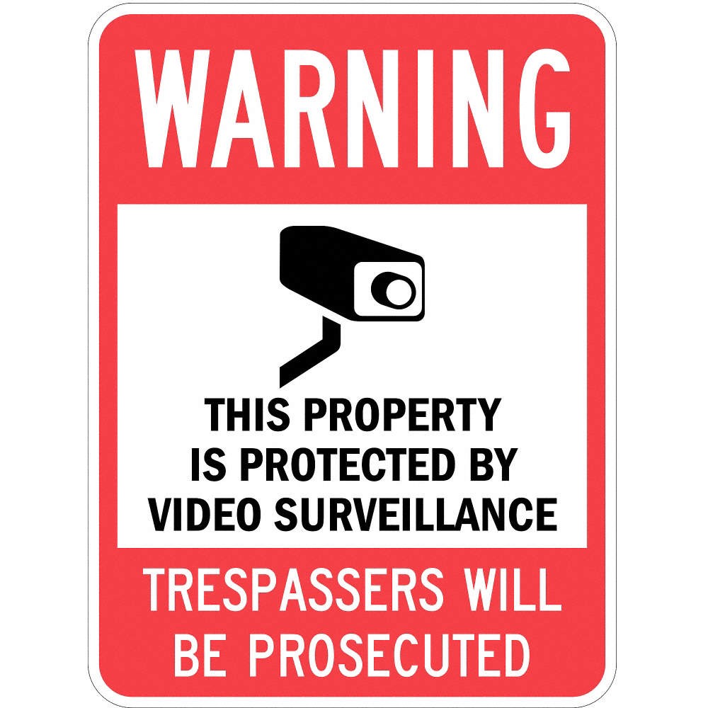 LYLE T1-1098-EG_18x24 Property Sign,24 in x 18 in,Aluminum 36A898