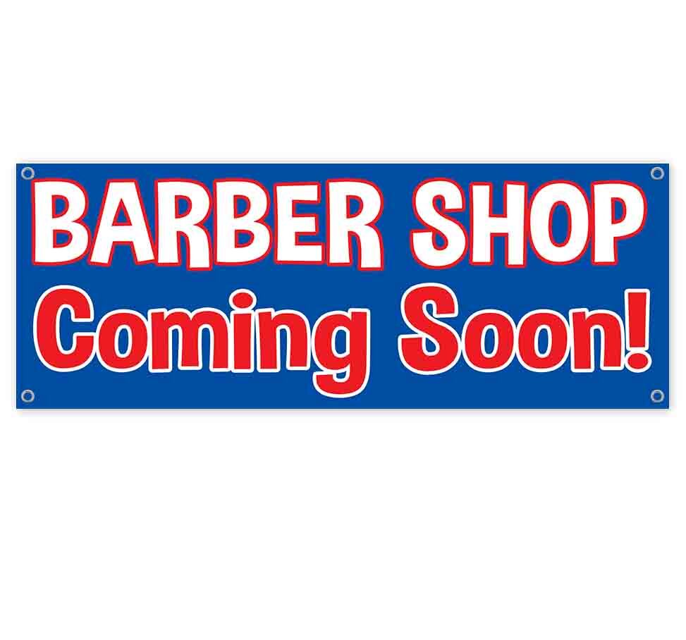 BARBER SHOP NOW OPEN CLEARANCE BANNER Advertising Vinyl Flag Sign INV HAIRCUT