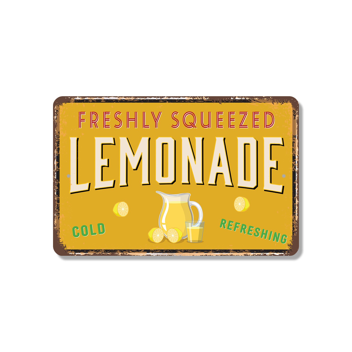 Fresh Squeezed Lemonade Sign Ice Cold Since Always Durable Perfect for Kitchens