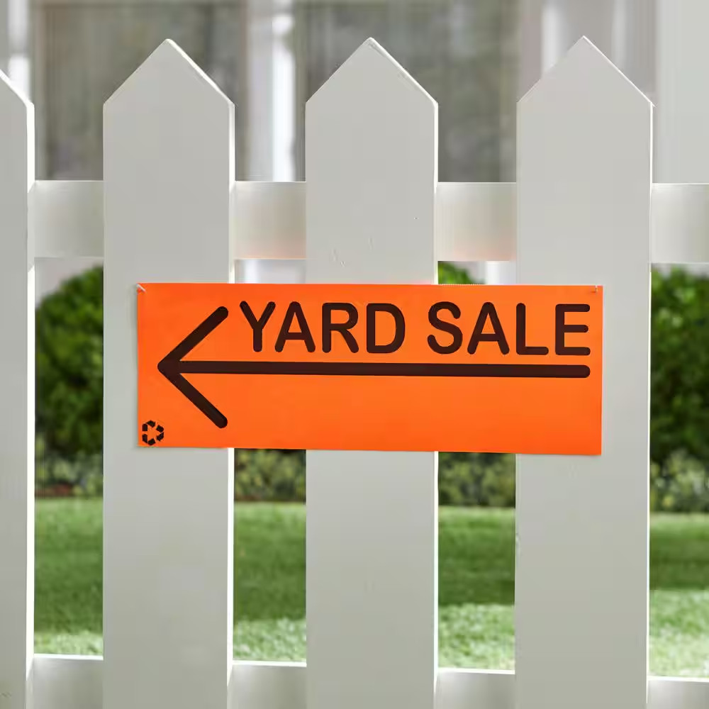 6.5 In. X 20 In. Yard Sale Sign 4-Pack