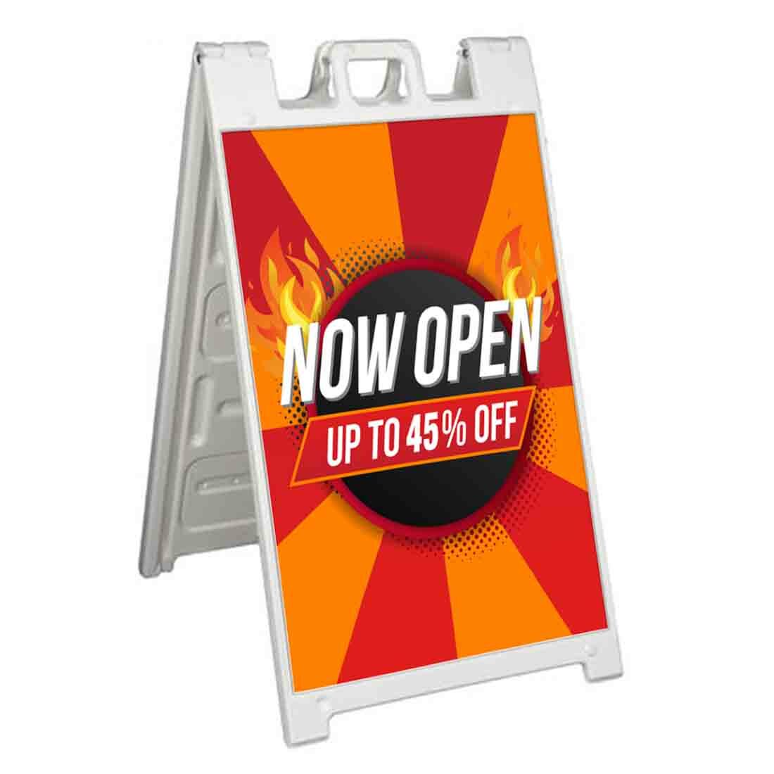 NOW OPEN UP TO 45% OFF Signicade 24×36 Aframe Sidewalk Sign Banner Decal SALE