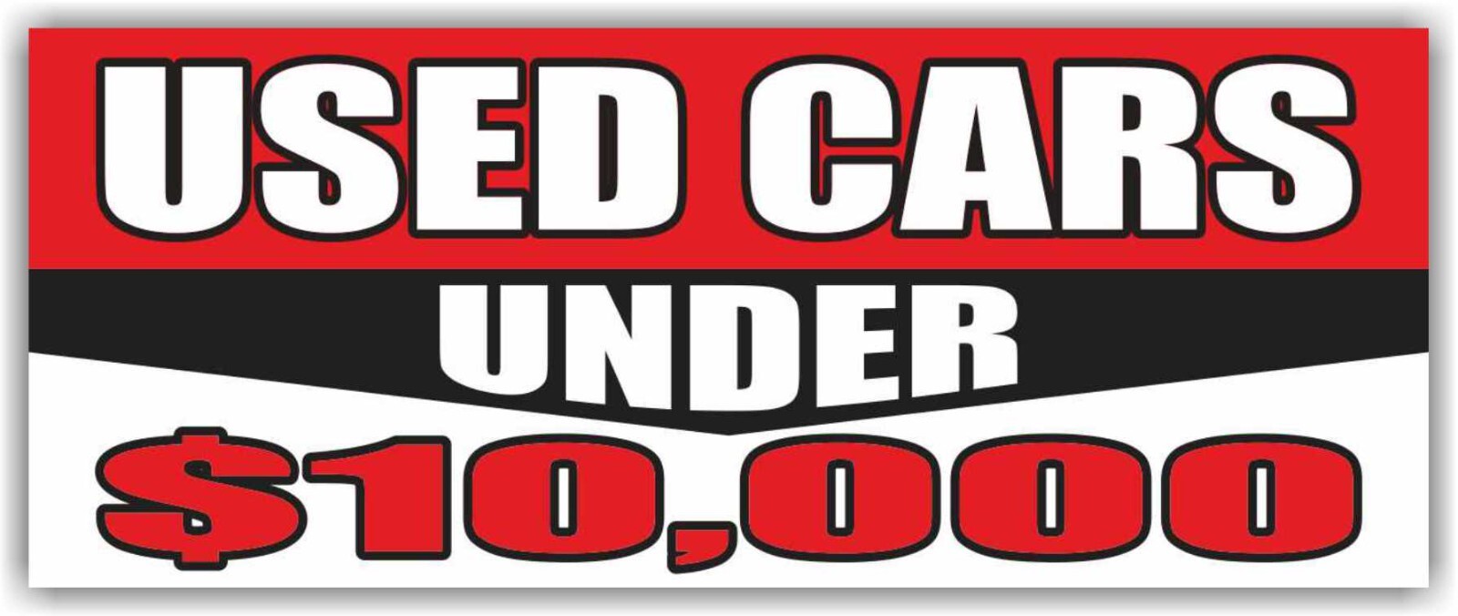 USED CARS UNDER $10,000 Advertising Banner Vinyl Mesh Sign auto service credit