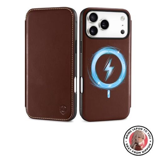 New SHIELDON iPhone 17 Pro Max 6.9-inch Slim Leather Wallet Case with 5G