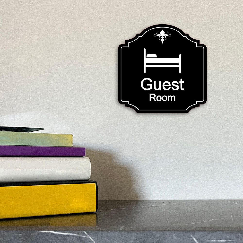 Heritage Plus Guest Room Wall or Door Sign | Home Decor