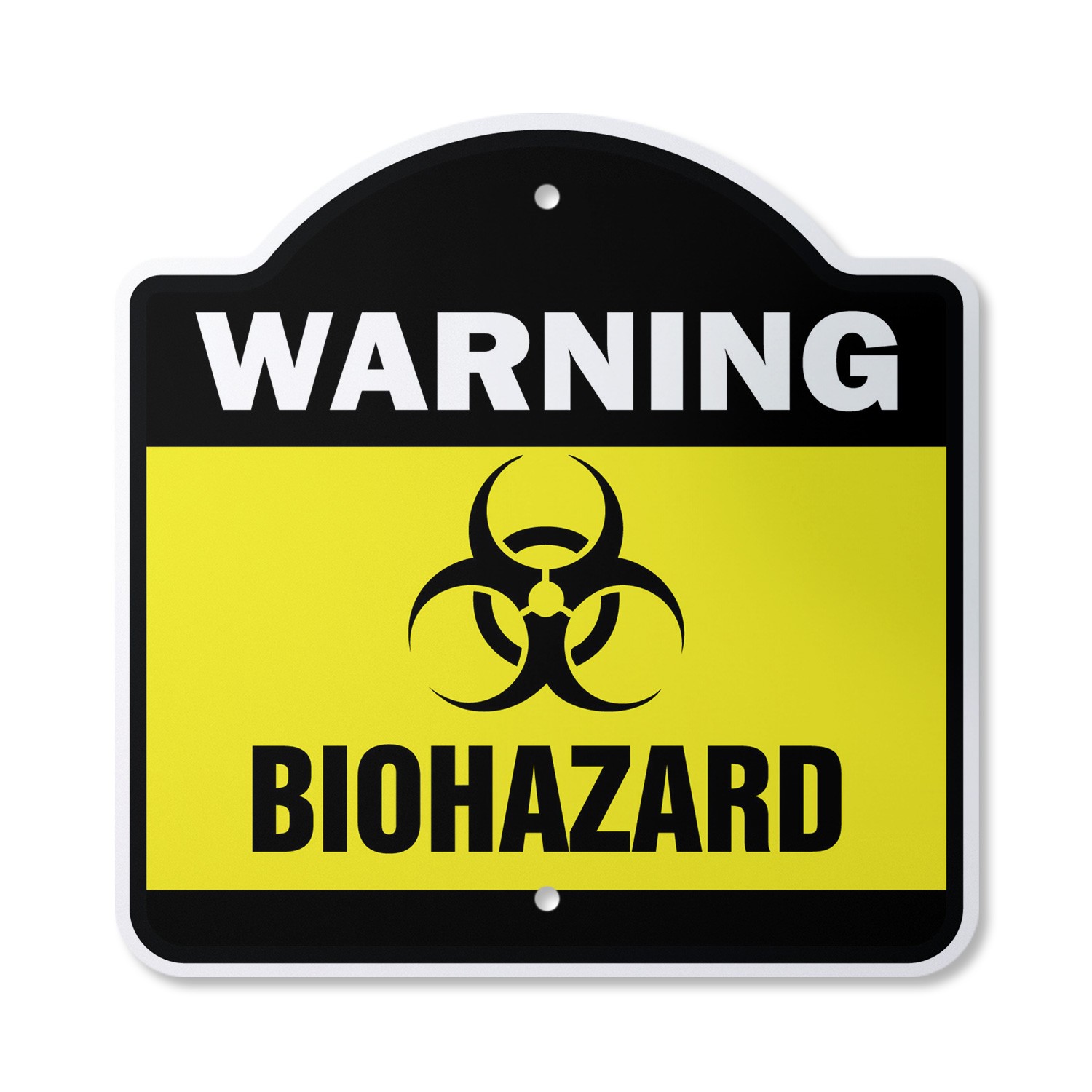 Biohazard Plastic Sign Danger Toxic Symbol Bio Radiation Medical Waste