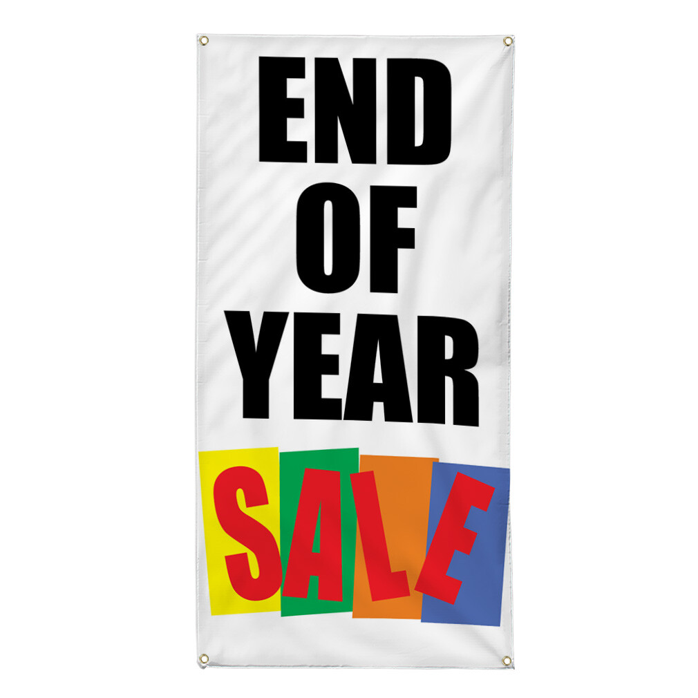 Vertical Vinyl Banner Multiple Sizes End of Year Deal Business Business Outdoor
