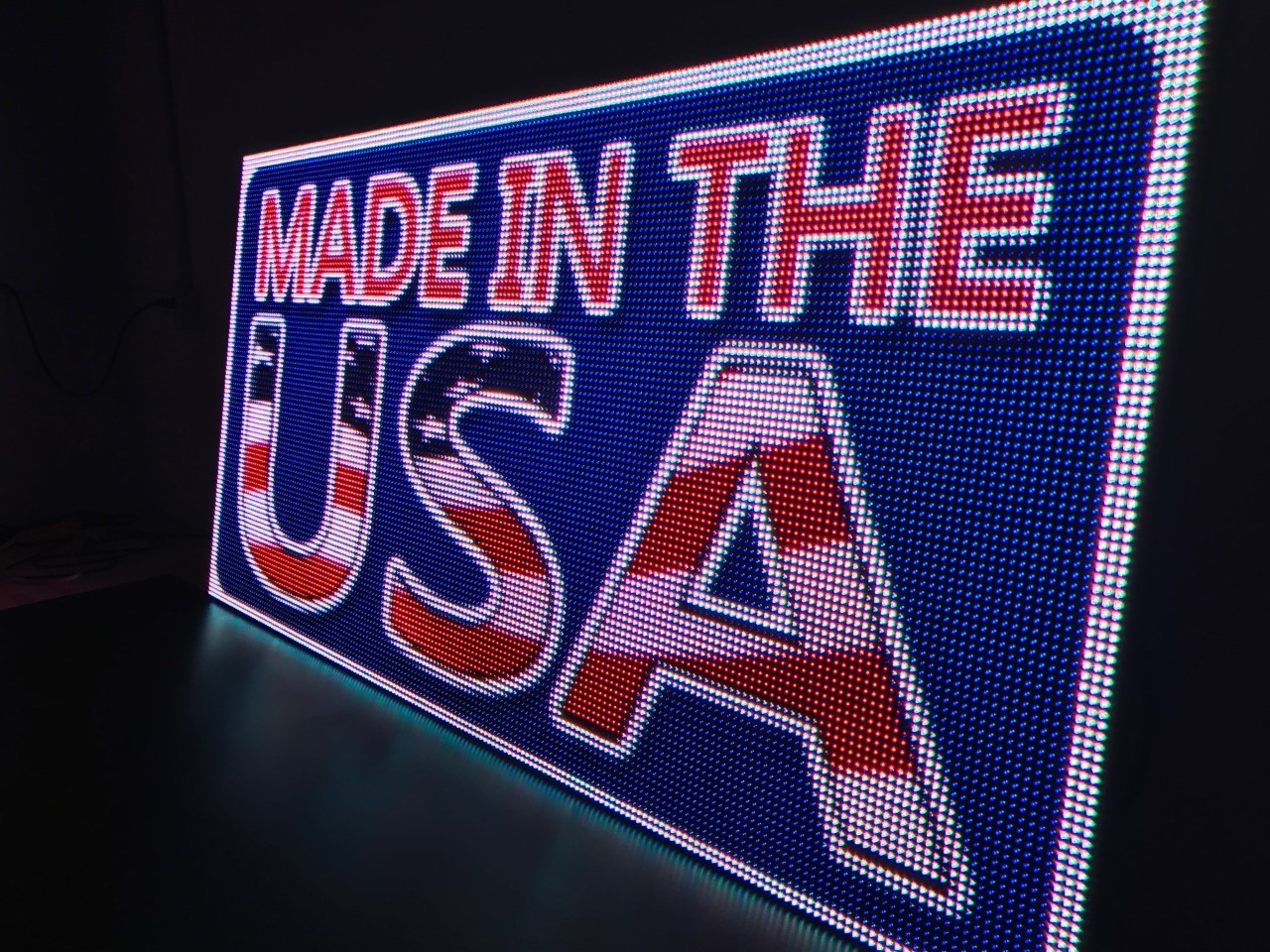 LED Outdoor Full-Color Programmable Sign with Wi-Fi (Approx. 7 ft W × 1.5 ft H)