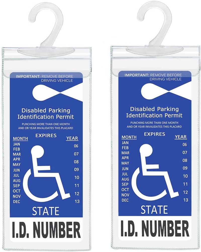 Handicap Parking Placard Holder, Ultra Transparent Disabled Permit Protective Co