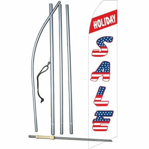 Holiday Sale Swooper Flag Bow Feather 15′ Tall Complete Starter Kit