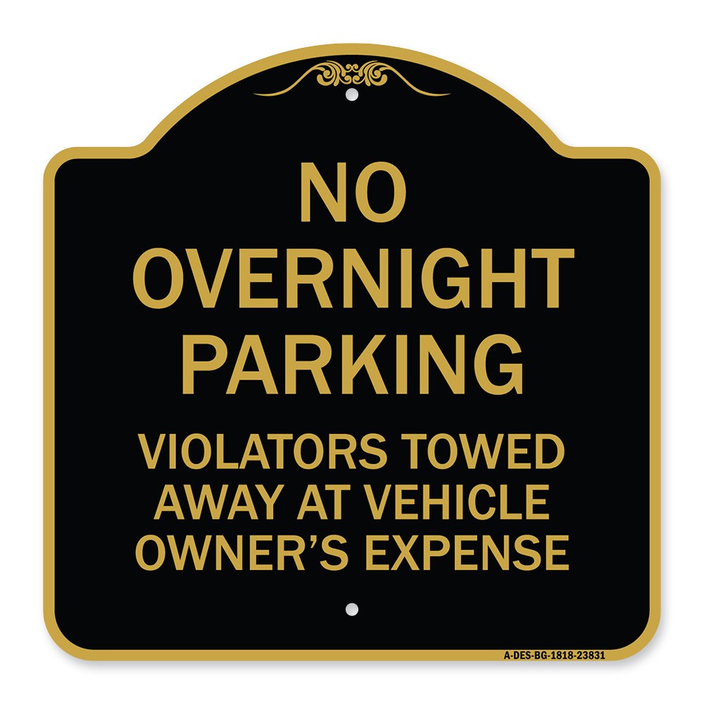 No Overnight Parking Violators Towed Away at Vehicle Owner’s Expense