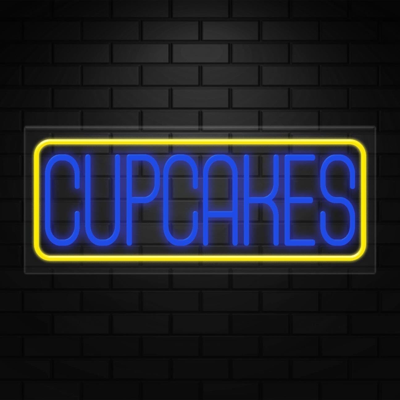 Cupcakes Sign for Business Displays | LED Flex Neon | 32″W x 13″H x 1″D