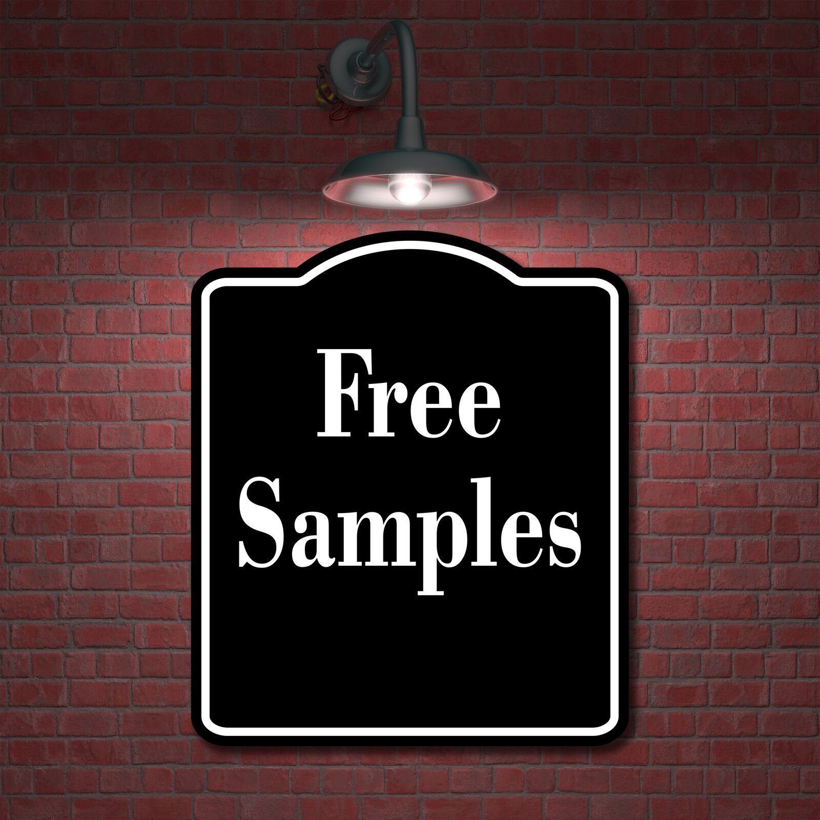 Free Samples Elegant BLACK Aluminum Composite Sign