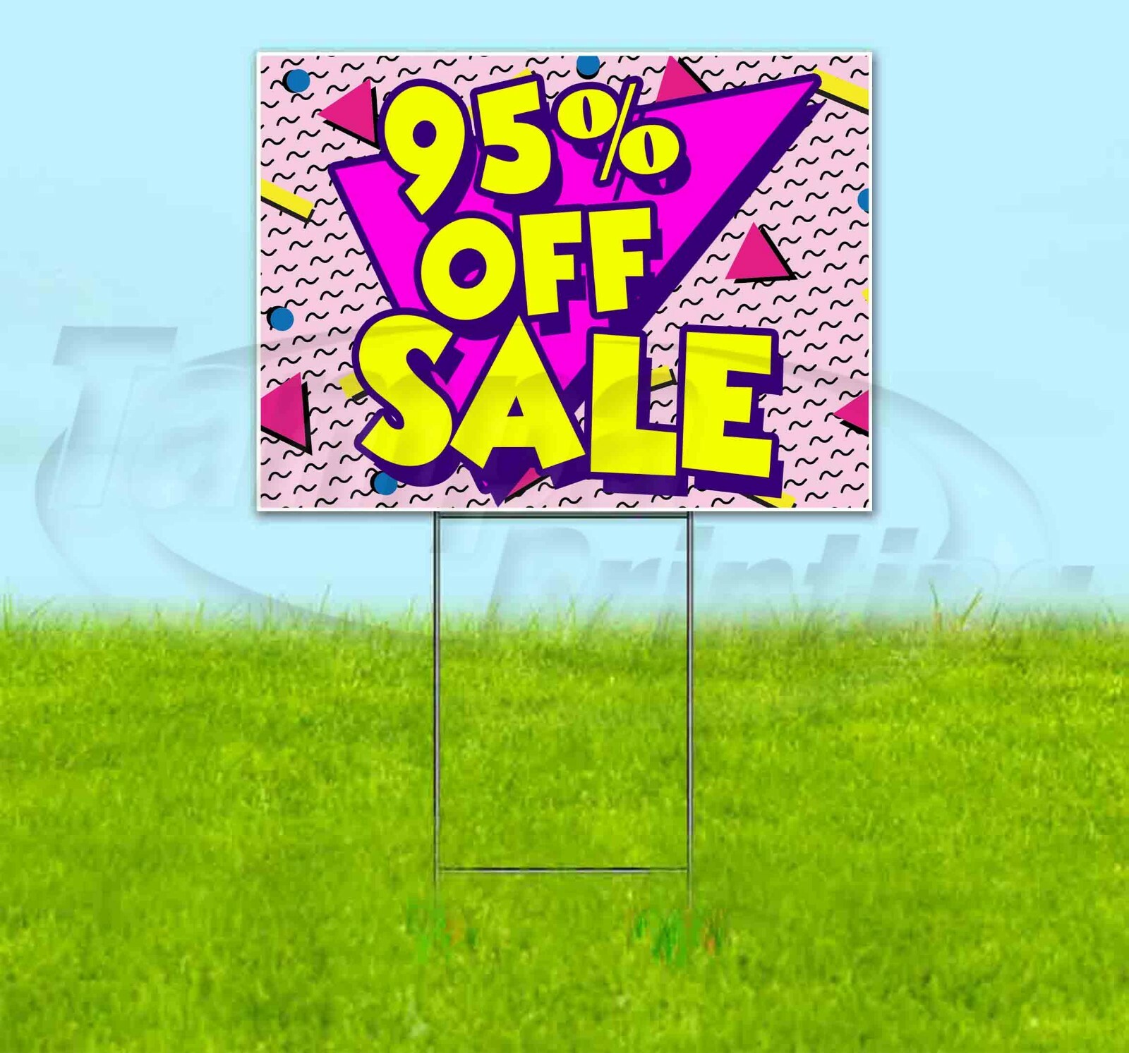 95% OFF SALE 18×24 Yard Sign Corrugated Plastic Bandit Lawn Business USA