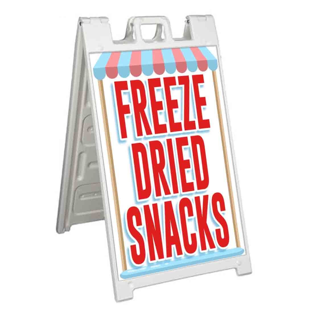 FREEZE DRIED SNACKS Signicade 24×36 Aframe Sidewalk Sign Banner Decal FAIR CANDY
