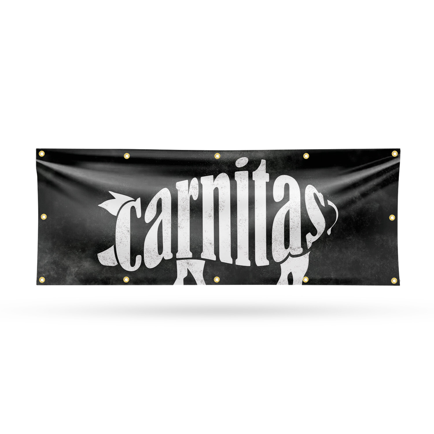 Carnitas 13 oz Vinyl Banner Sign with Metal Grommets Heavy-Duty Single-Sided