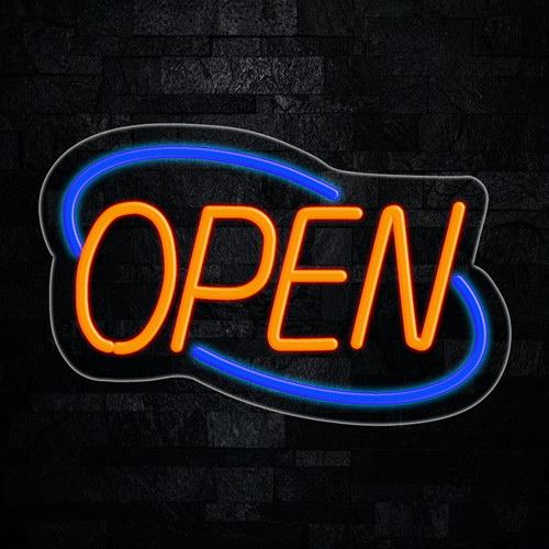 Open LED Neon Sign 22″L x 14″H #30153BO