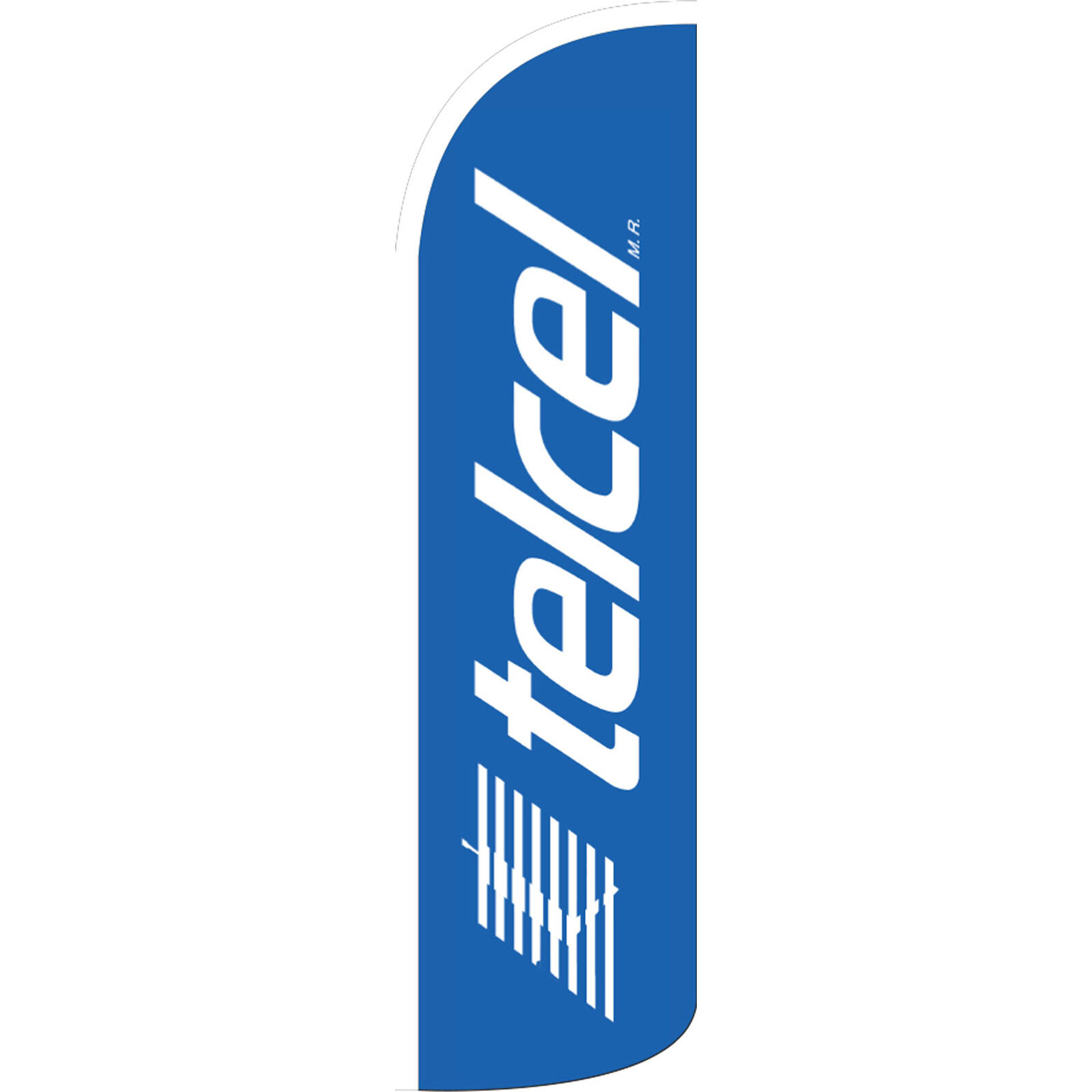 Telcel 3 ft X 11 1/2 ft Windless Swooper Flag