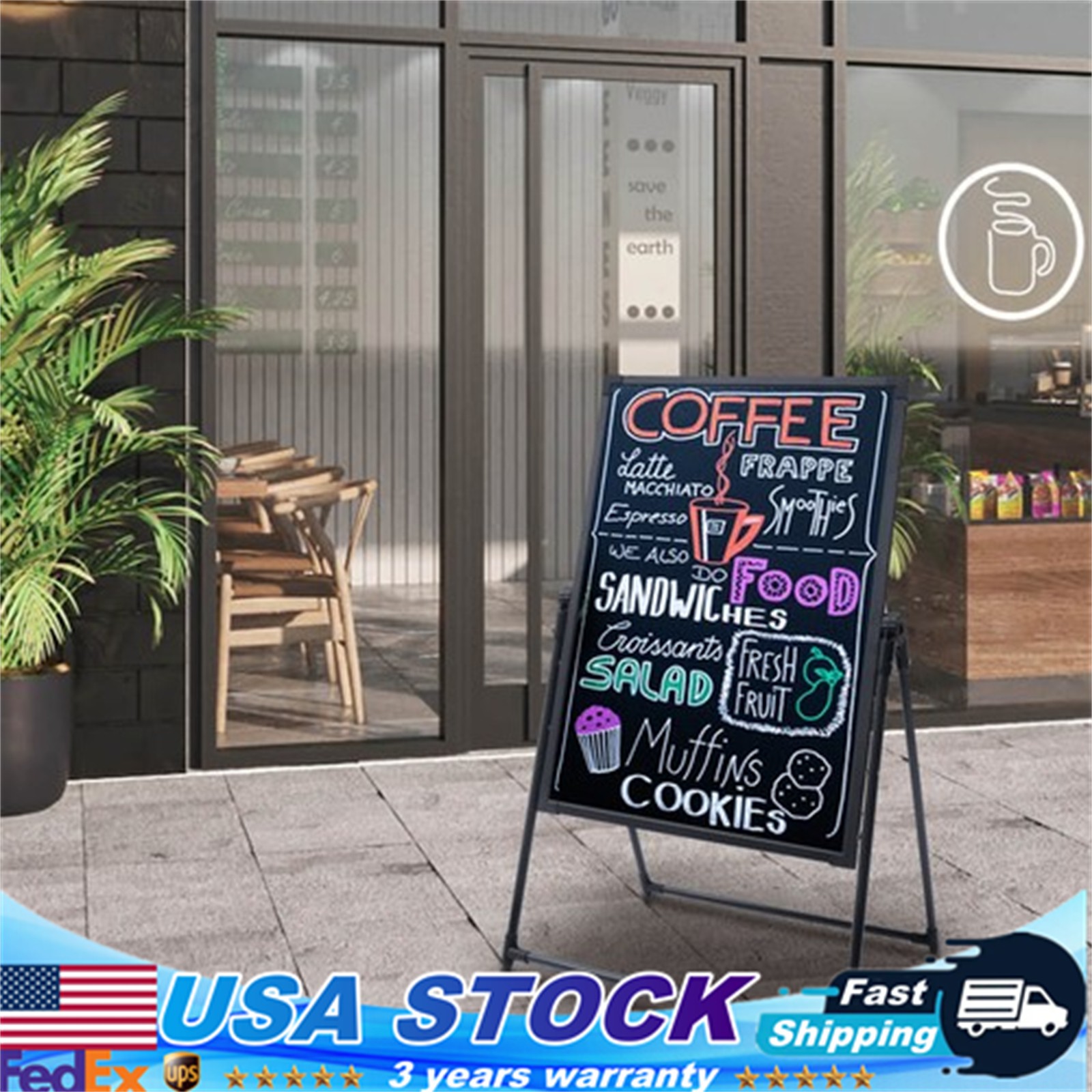 LED Message Board with Adjustable Height, Remote Control & Colorful Display