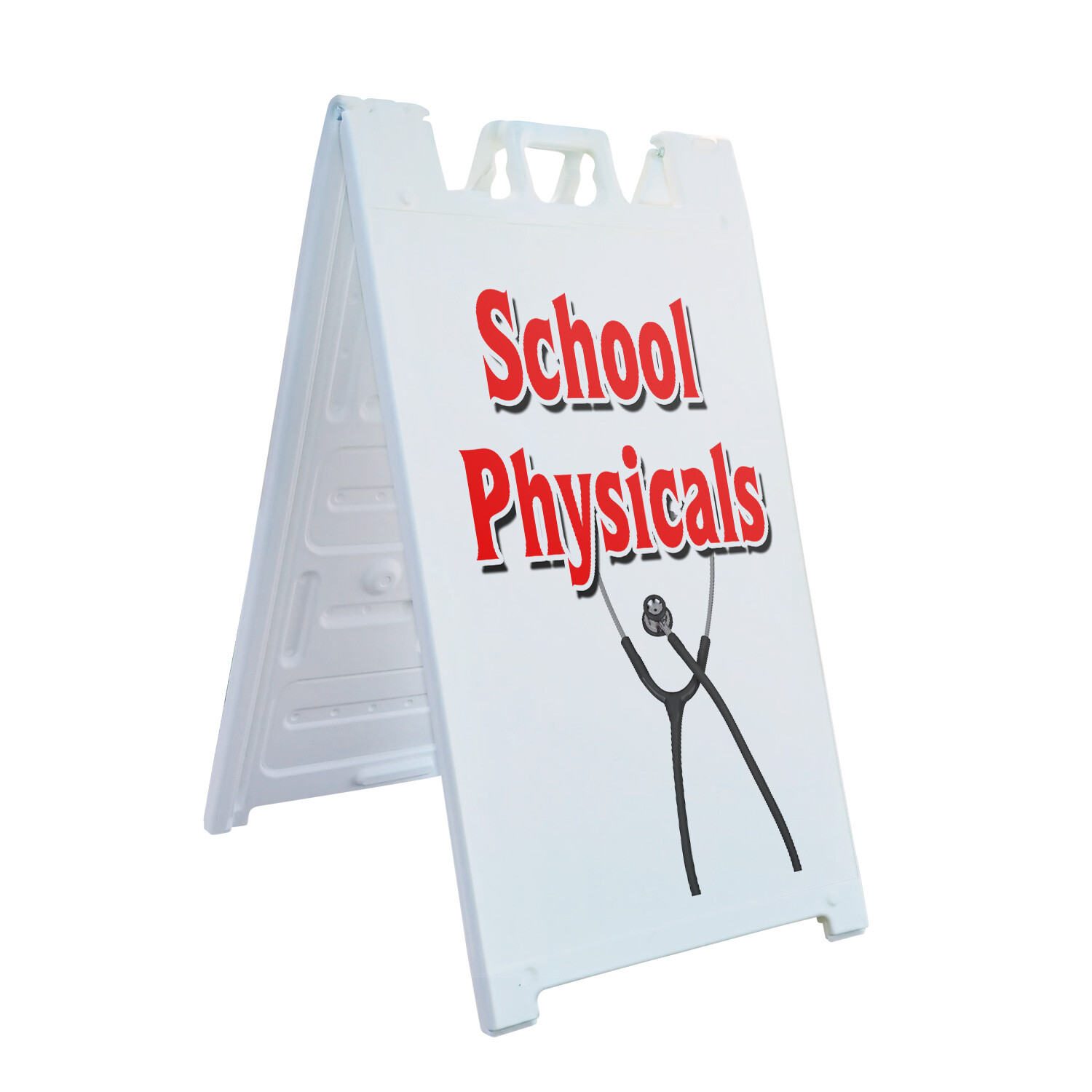 A-frame Sidewalk School Physicals 24″ x 36″ Double Sided A-Frame Sidewalk Sign