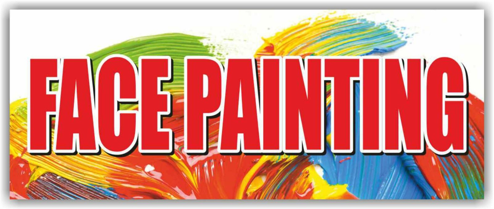 FACE PAINTING Advertising Banner Vinyl Mesh Sign body art kindergarten children