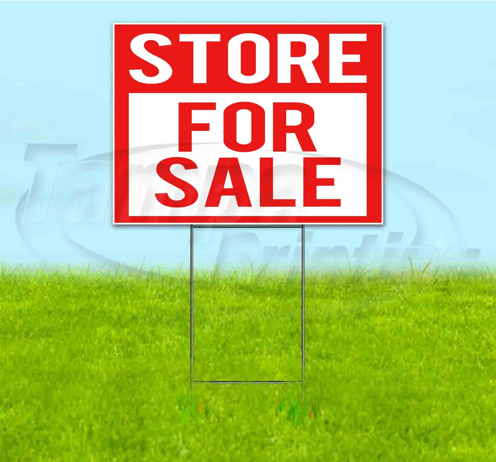 STORE FOR SALE 18×24 Yard Sign WITH STAKE Corrugated Bandit USA BUSINESS REALTY