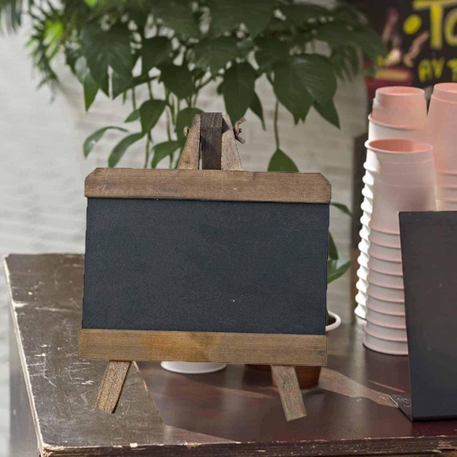 Tabletop Chalkboard Sign Versatile Memo Board for Restaurant Office Wedding