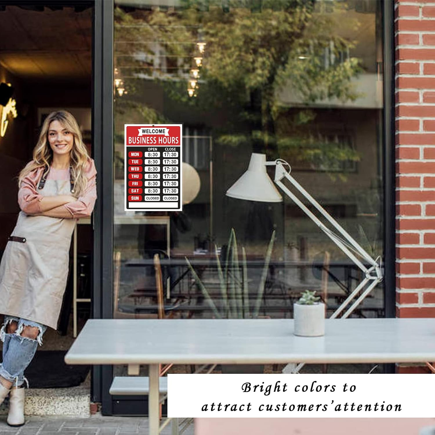 Business Hours Sign Opening Hour Sign Kit Changeable Store Hours Sign Hours of O