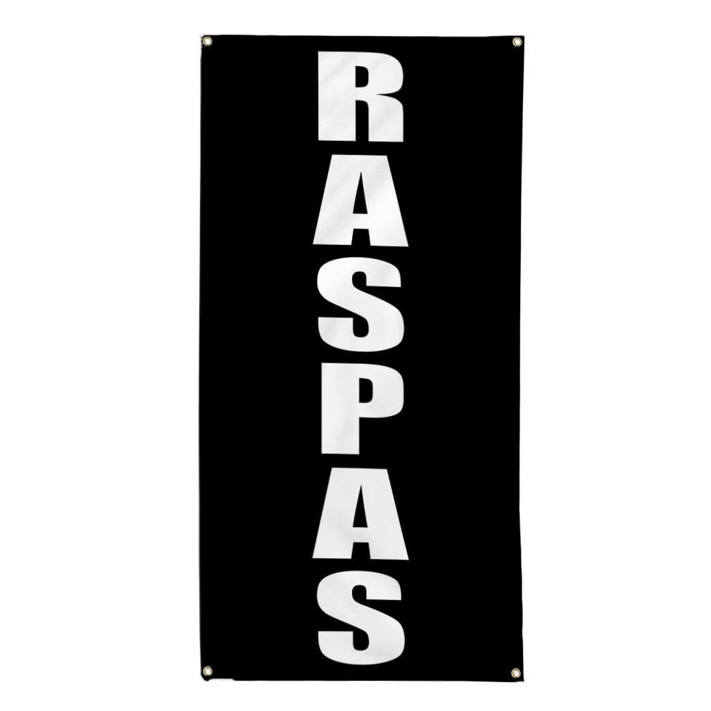 Vertical Vinyl Banner Multiple Sizes Raspas C Weatherproof Industrial Yard Signs