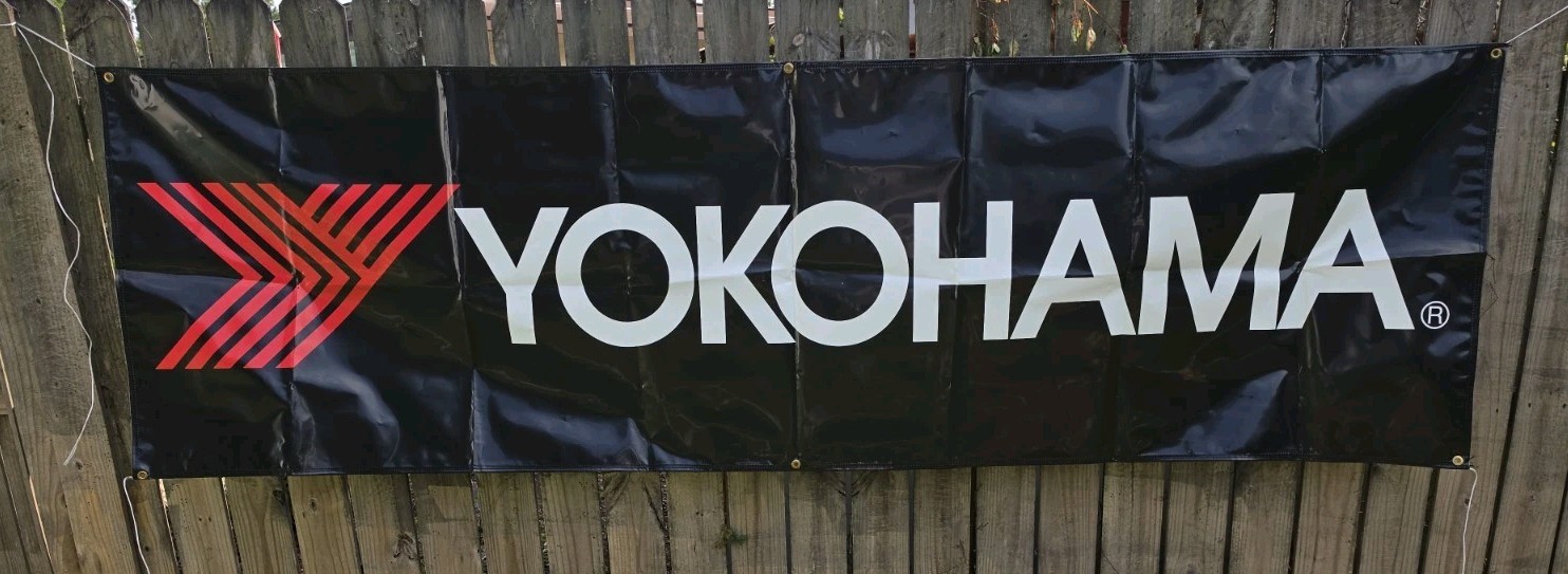 Yokohama Tires Lg Vinyl Banner Sign 10×3 Ft Shop Garage Dealer Display Man Cave