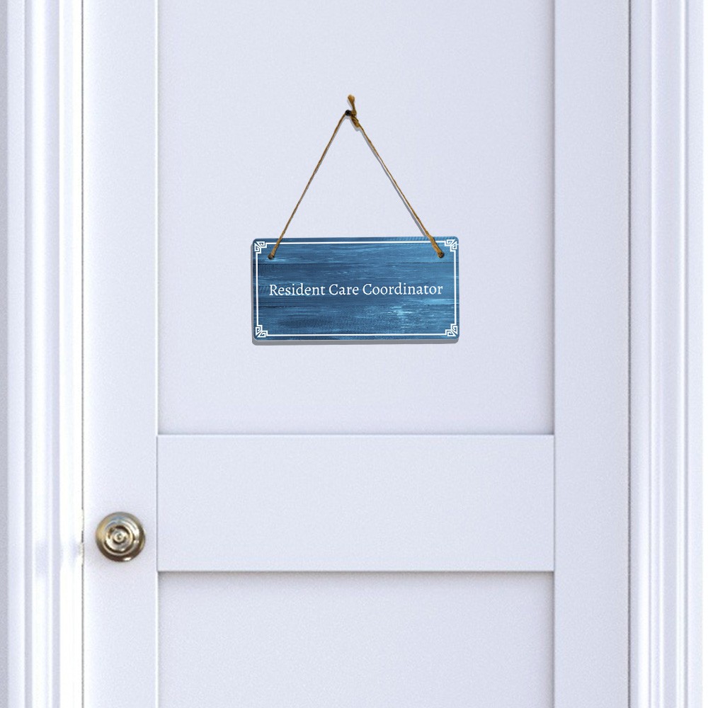 Business Office and Home Signs | Rustic Light Wood 5 x 10″ Hanging Signs