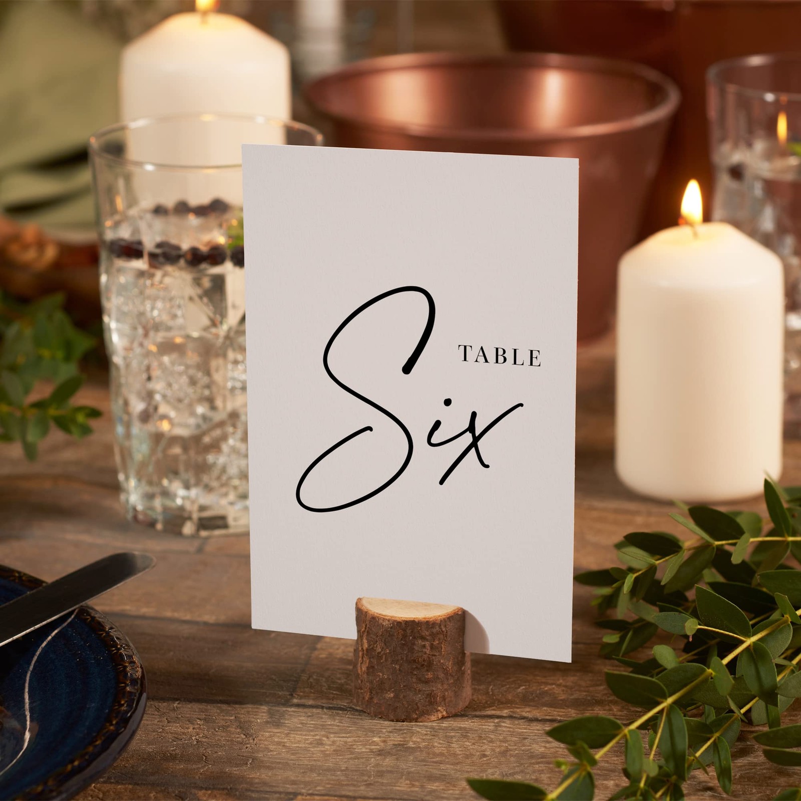 Black Wedding Reception Table Numbers 130 Set 4×6 Inch Party Event Decor
