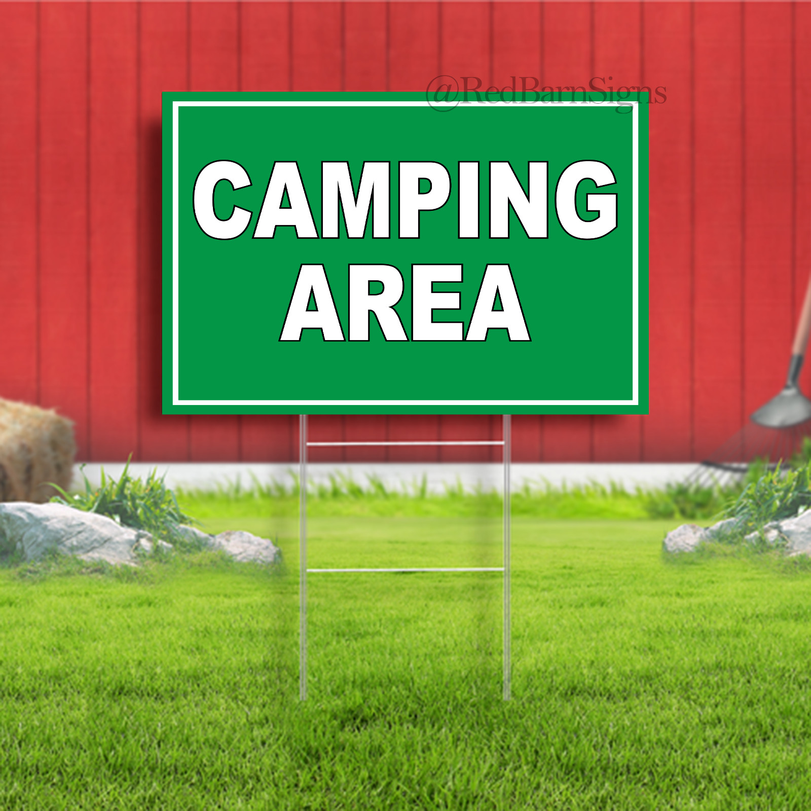 Camping Area Indoor Outdoor Yard Sign