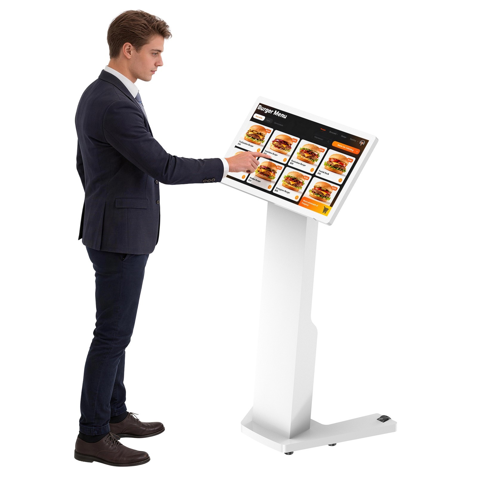 Touch-Screen Self Service Kiosk, Floor Standing Digital Signage Display