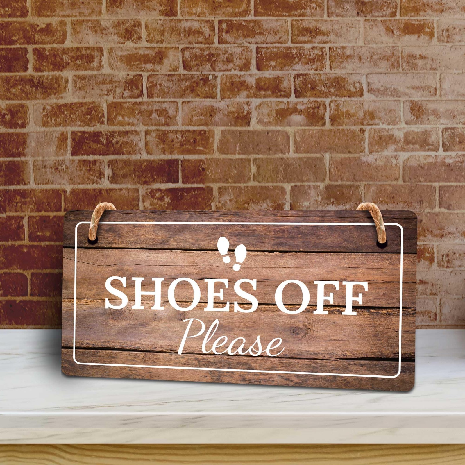 Business Signs | Rustic Oak Wood 5 x 10″ Hanging Signs