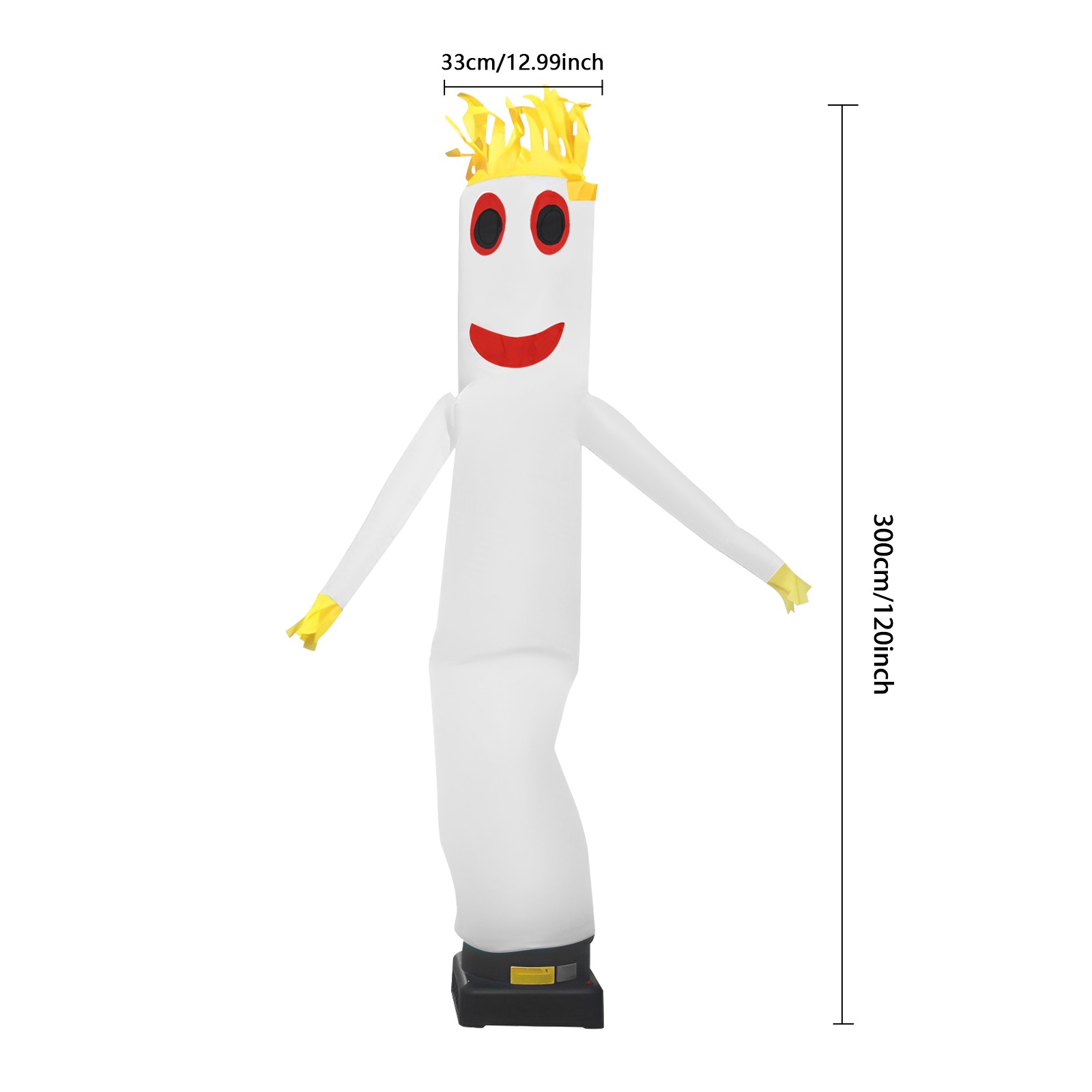 3m/10ft Waving Inflatable Tube Guy, Blow Up Giant Waving Arm Fly Human Model