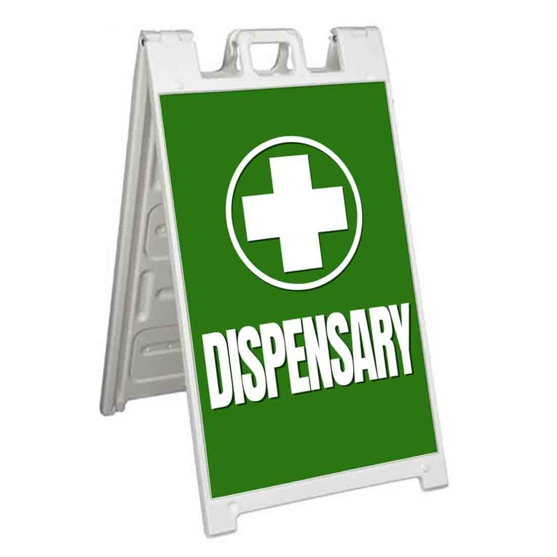 DISPENSARY Signicade 24×36 Aframe Sidewalk Sign Banner Decal CBD