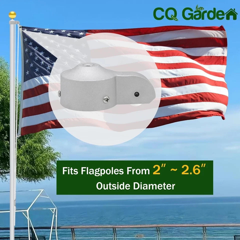 2 1/2″ Flag Pole Truck with Nylon Pulley, for 2″ to 2.6″ Diameter Flag Poles …