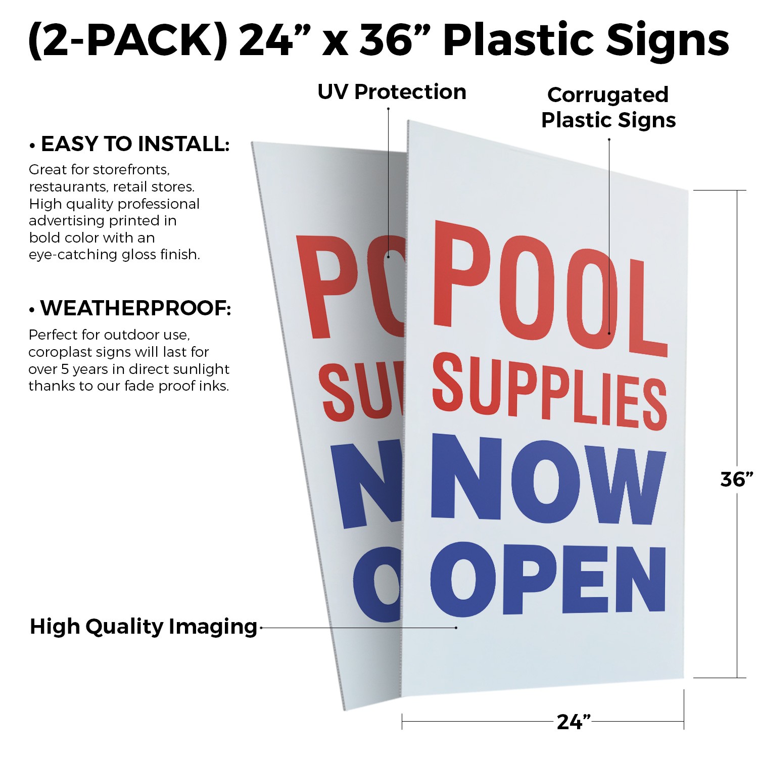 Pool Supplies Now Open Heavy Duty A-Frame Sidewalk Sign Swimming Accessories