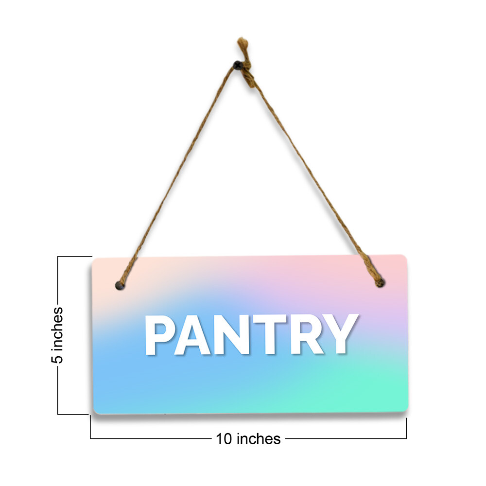 Pantry 5×10 Hanging Plus Wall or Door Sign