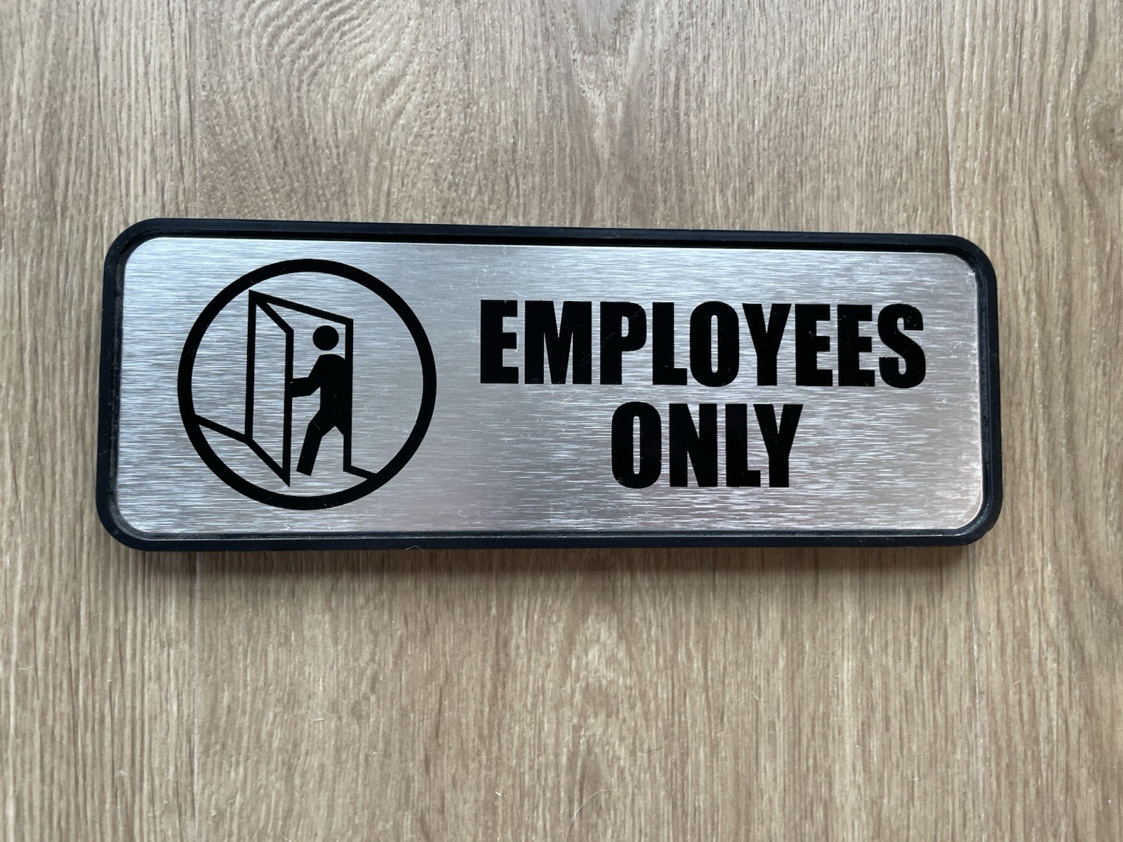 Employees Only Sign 3×9” for Office, Restaurant, Warehouse, Store