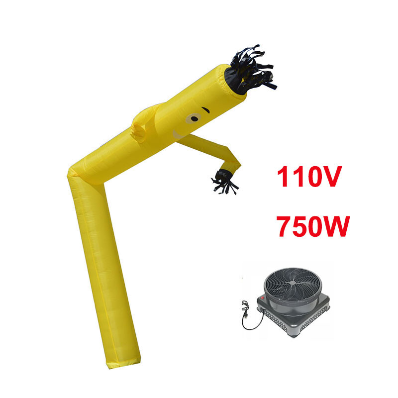 20Ft Yellow Air Inflatable Dancing Wind Dancer Puppet Dancer with 110V Blower US