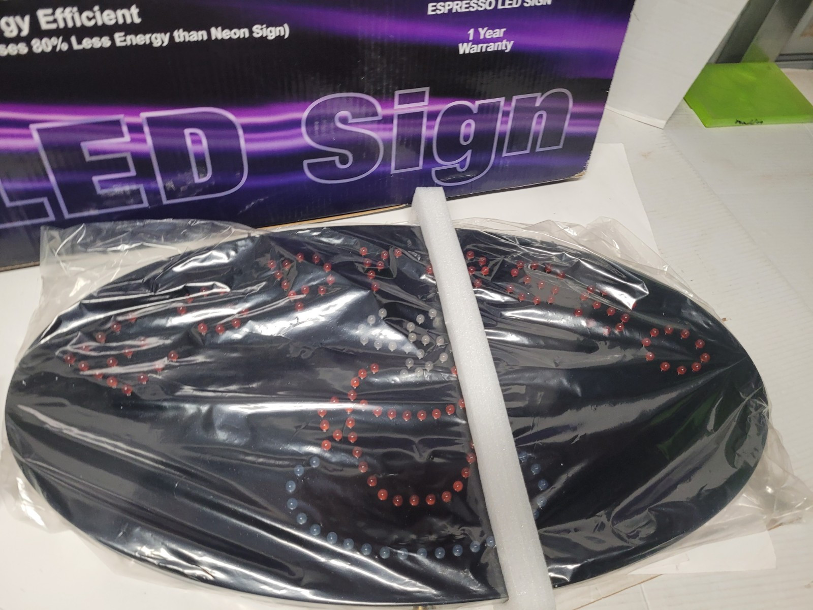 Animated Motion LED Expresso Business Sign On Off Swith Light Neon Display NEW
