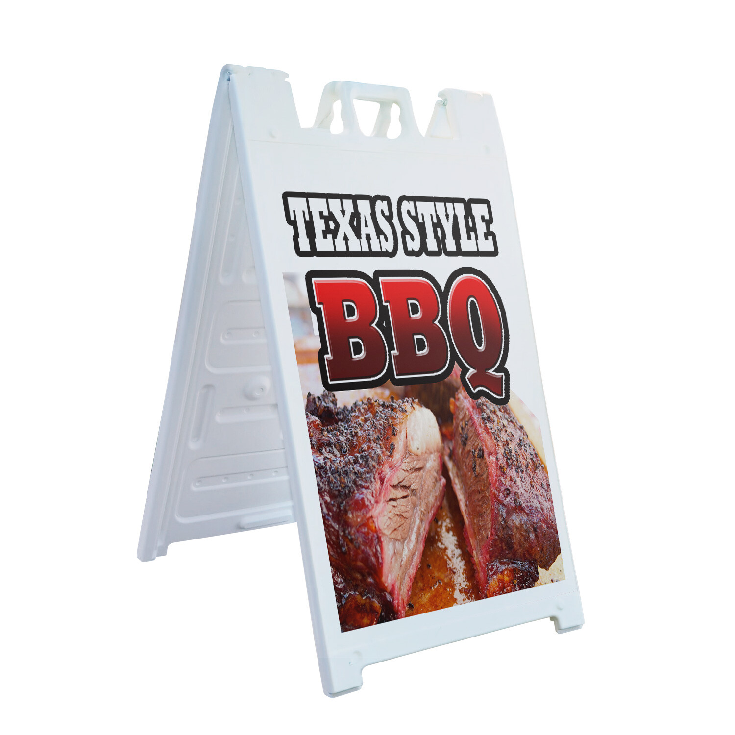A-frame Sidewalk Texas Style Bbq 24″ x 36″ Double Sided A-Frame Sidewalk Sign