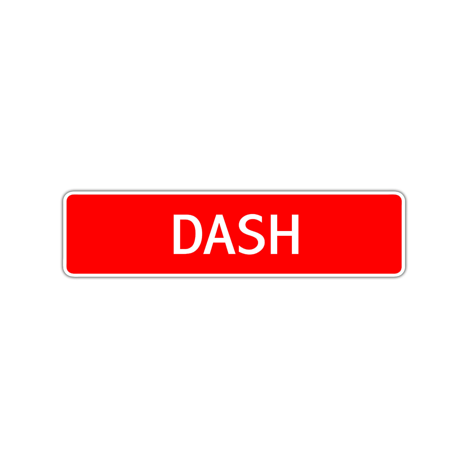 Dash Boys Name Letter Printed Label Wall Art Decor Novelty Aluminum Metal Sign