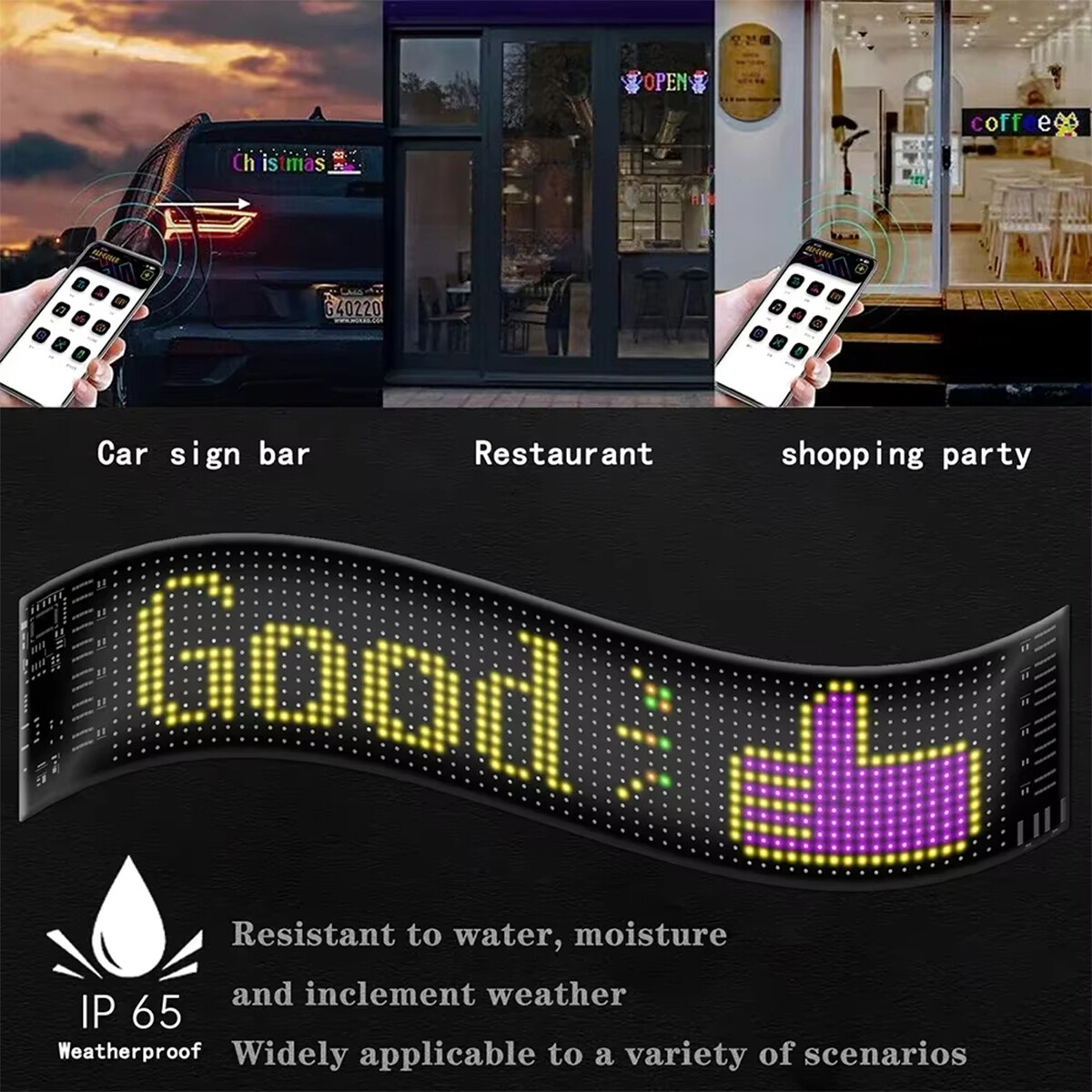 App Control Led Matrix Panel Diy Flexible Pixel Indoor Bluetooth Smart For Wall