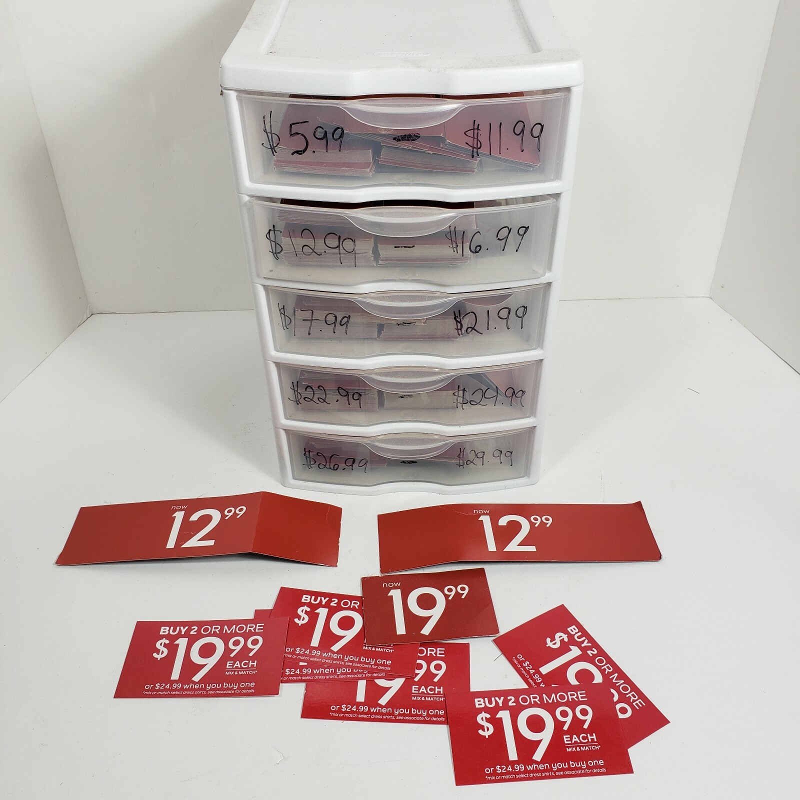 Retail Business Store Craft Fair Big Mixed Lot In Case $5.99 – $29.99 Off Sign