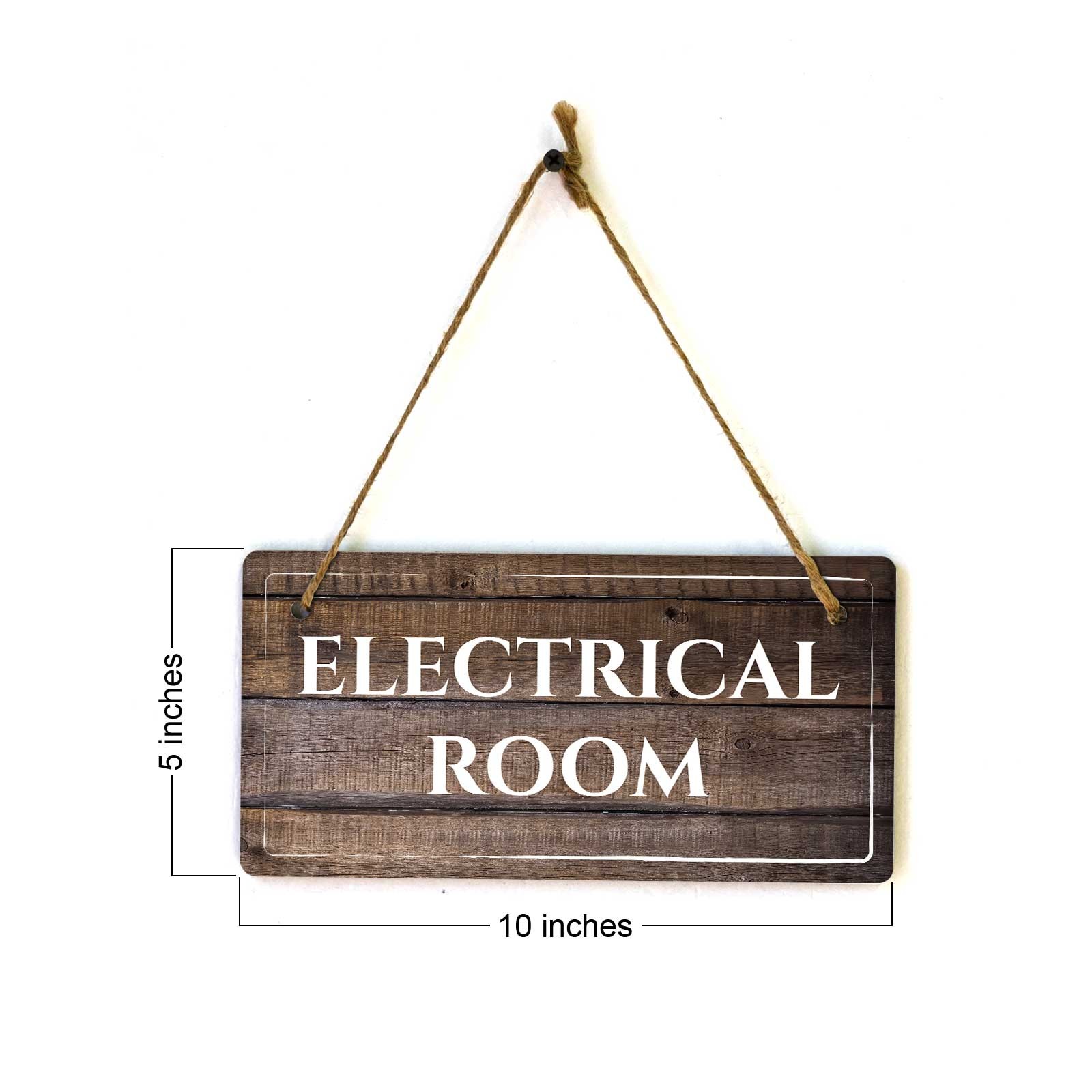 Rooms & Spaces | Rustic Dark Wood 5 x 10″ Hanging Signs