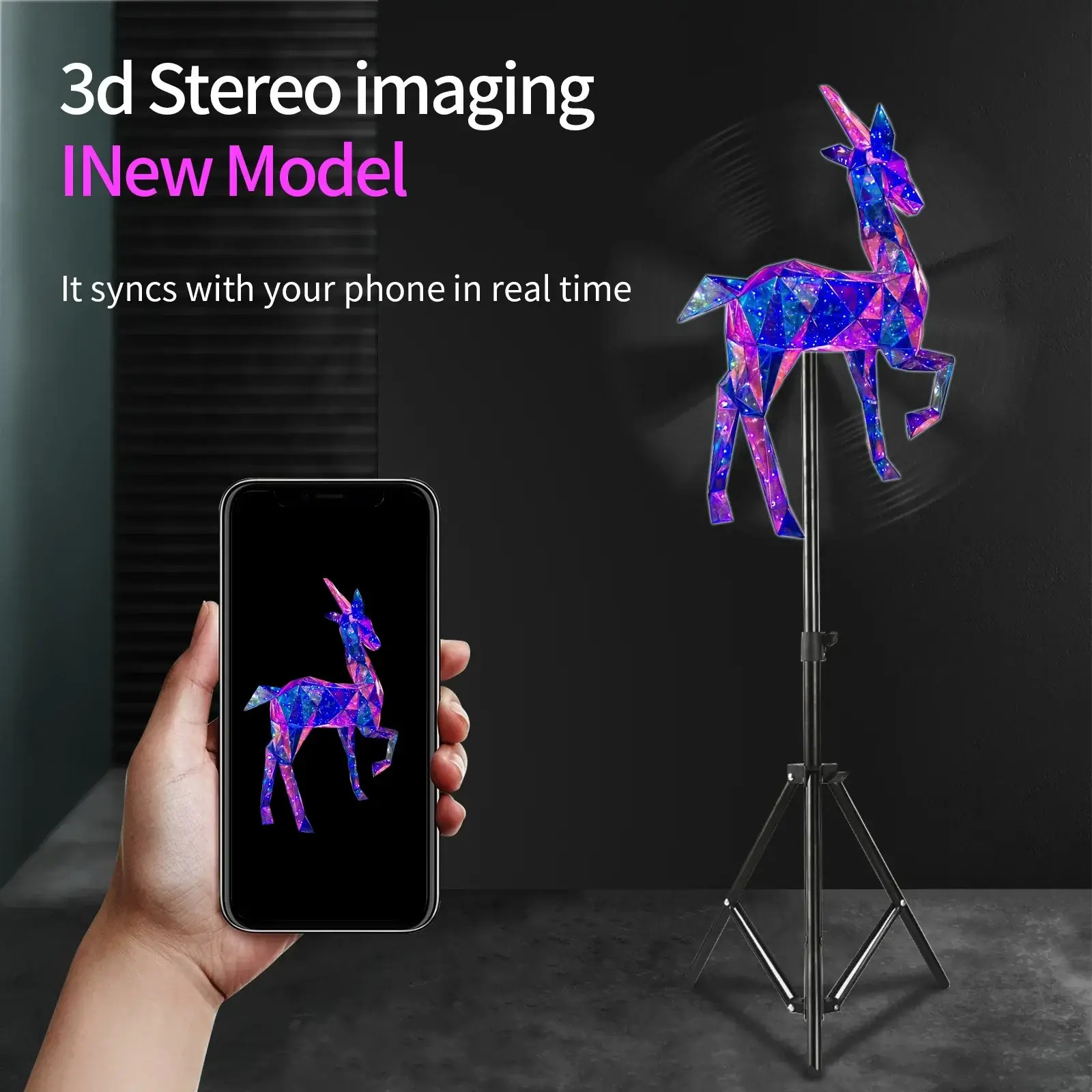 3D Hologram Fan LED Display Advertising Projector Shop Video Sign 3D Hologram