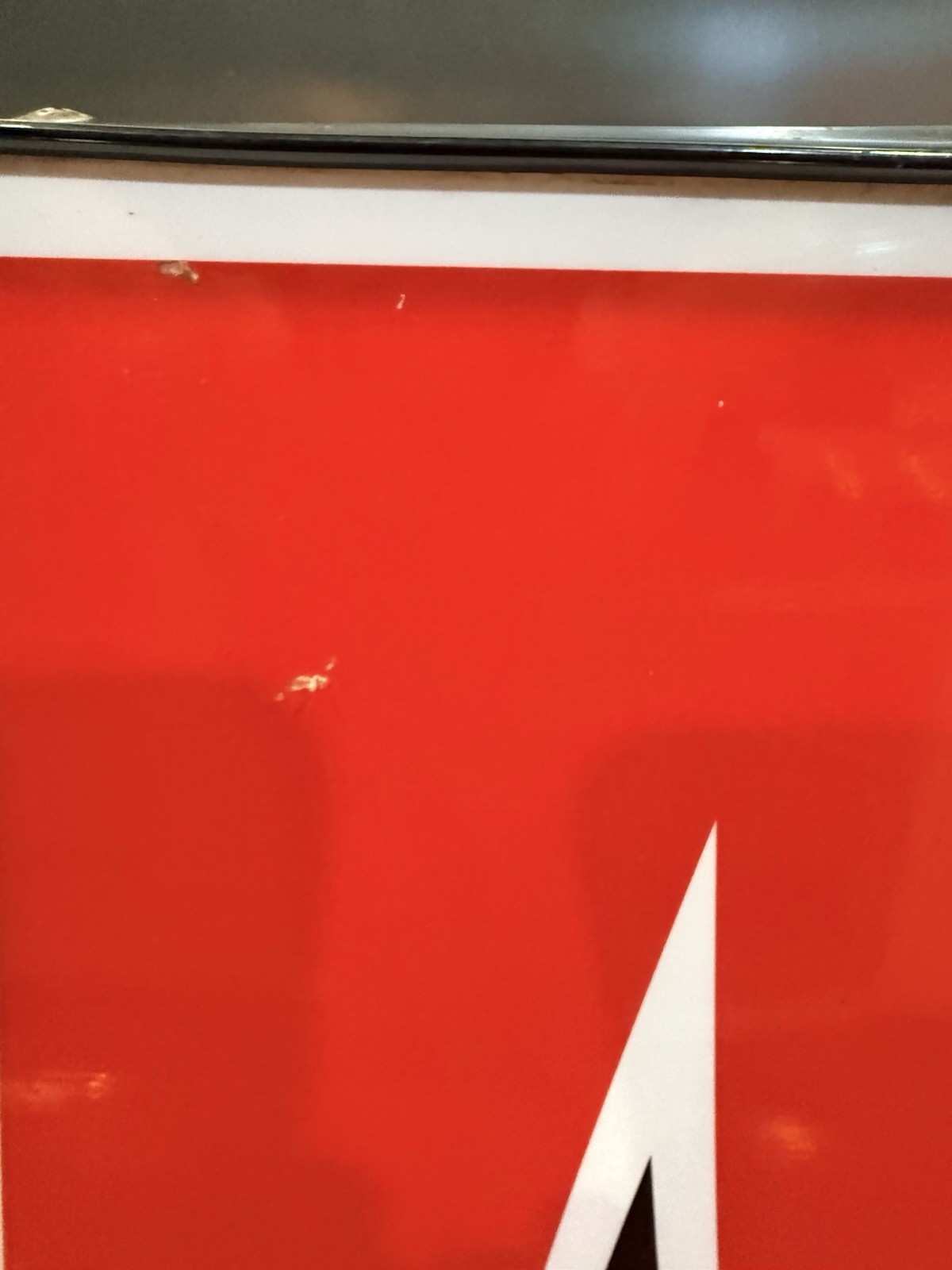 Reclaimed Commercial Marquee Letter Red “A” 16 By 13 Inch Not Wired Presently