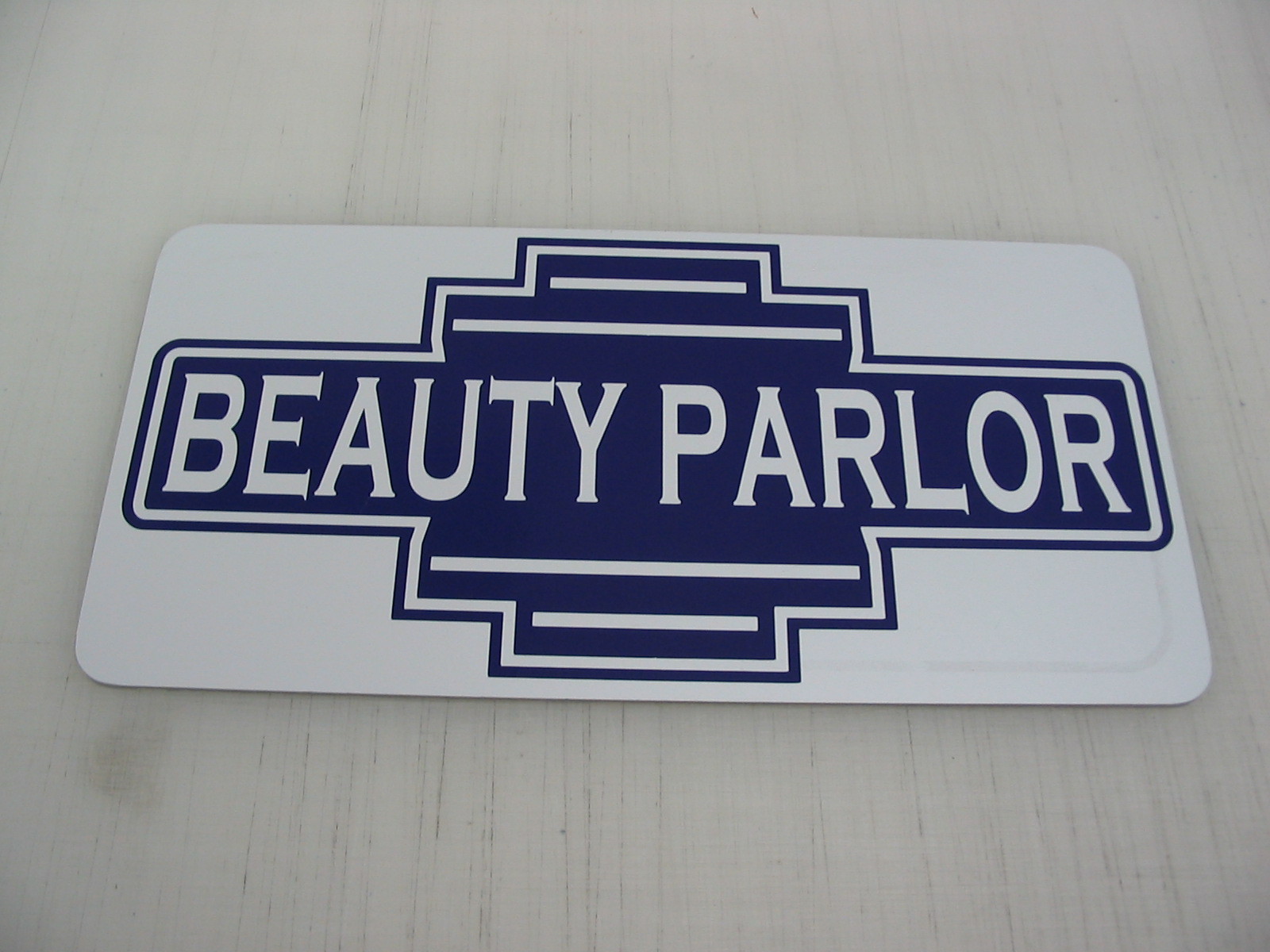 Purple BEAUTY PARLOR Metal Sign 40’s 50s Retro Vintage Style Art Deco Hair Salon